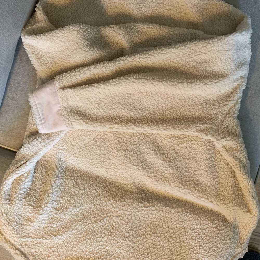Wild Fable Cream Teddy Shacket with Button Accents - Picture 4 of 4